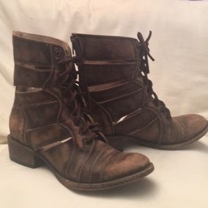 Freebird Brown “Heaven” Leather Booties size 8M